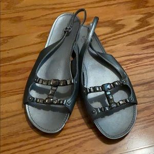 Simply Vera Wang Silver Faux Gemstone Flats